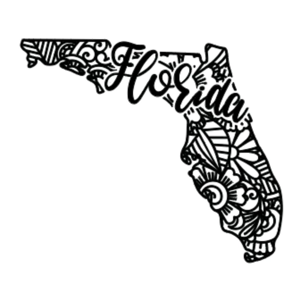 Florida Window Decal Sticker 5.5"